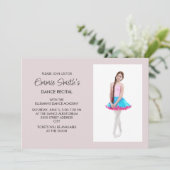 Pink Dance Considérant Photo Invitation (Debout devant)