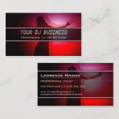 Pink Dance Party - DJ Carte de visite professionne (Devant / Derrière)