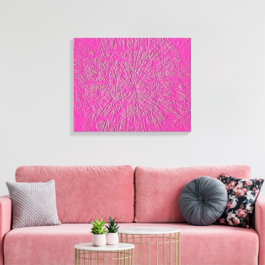 PINK DANDELIONS CANVAS AFDRUK (Insitu (Woonkamer))