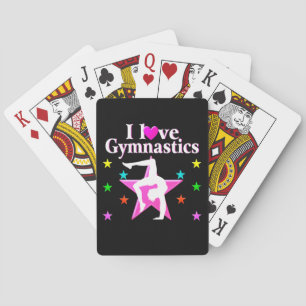 PINK DAT IK VAN GYMNASTISCH ONTWERP HOOR POKERKAARTEN