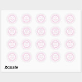 Pink Deco Retro Enregistrer les stickers Date (Feuille)