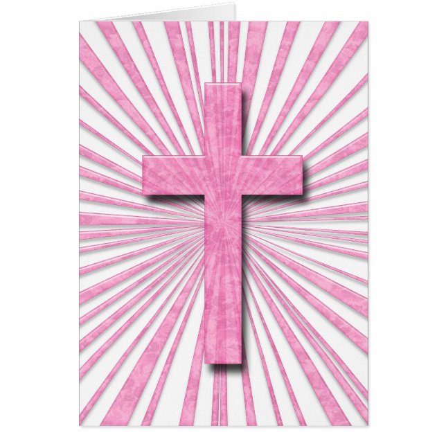 PINK DECORATIVE CROSS (Voorkant)
