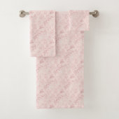 Pink Delicate Damask Pattern Ensemble De Serviette (En situation)
