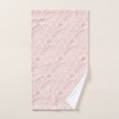 Pink Delicate Damask Pattern Ensemble De Serviette (Serviette à main)
