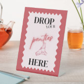 Pink déposer vos culottes ici jeu signe (In SItu)