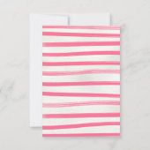 Pink Derby Casquette douche nuptiale Cartes de par (Dos)