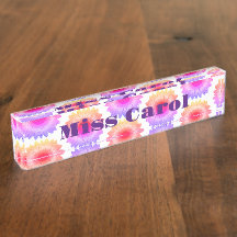 Pink Desk-naambordje