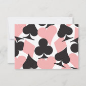 Pink Destiny Las Vegas Wedding Carte de réponse RS (Dos)