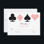 Pink Destiny Las Vegas Wedding Carte de réponse RS<br><div class="desc">Parfait pour un mariage de Las Vegas ! � 2birdstone 2013</div>