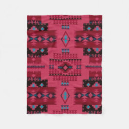 PINK Diamond Aztec Print Fleece Deken