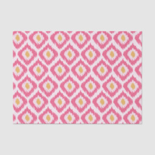 Pink Diamond Ikat Pattern Tissuepapier