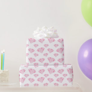 Pink Diamonds Pattern Cadeaupapier