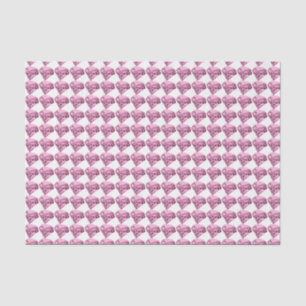 Pink Diamonds Pattern Tissuepapier