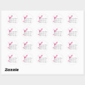 PInk Dice Martini Stickers (Vel)