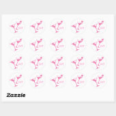 PInk Dice Martini Stickers (Vel)