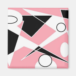 PINK DIGITALE ABSTRACTE MAGNET MAGNEET