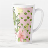 Pink Dino Footprint Custom Mug Gift for Mom-to-Be (Droite)
