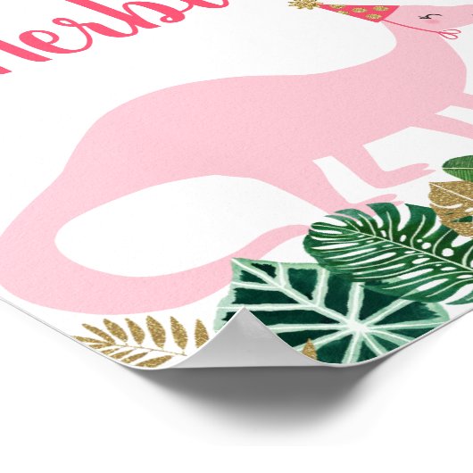 Pink Dinosaur Herbivores Tableau d'alimentation d' (Coin)