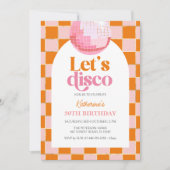 Pink Disco Ball 30th Birthday Invitation (Devant)
