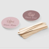 Pink Disco Boogie Baby shower Spelletjes Handwaaier (Niet-gemonteerd)