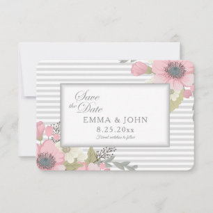 Pink Dogwood Save the Date aangekondigd Kaart