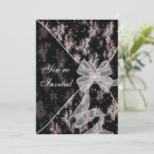 Pink Dogwood Toutes les occasions Invitation Modèl (Debout devant)