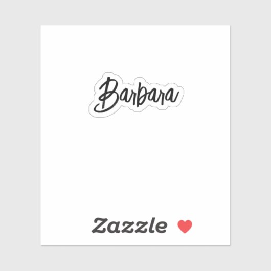 Pink Doll Nom personnalisé Sticker étanche | Cus y (Feuille)