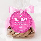 Pink Doll Verjaardag Cadeau Labels