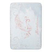 Pink Dolphin Personalized Bath Mat (Voorkant Verticaal)