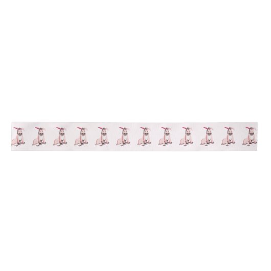 Pink Donkey Funny Ribbon Lint (Voorkant)