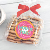 Pink Donut Party Dank u Ronde Sticker