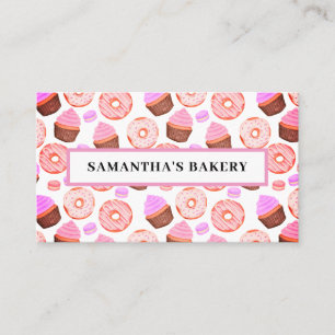 Pink Donuts Cupcakes Bakou Carte de visite