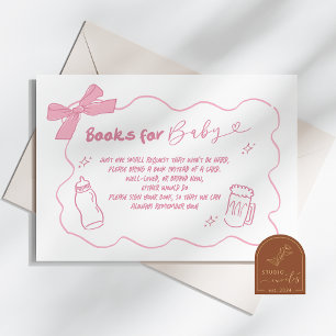 Pink Doodle Baby gaat boeken brouwen voor Baby Informatiekaartje
