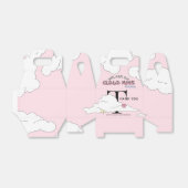 Pink Doodle Cloud Nine Baby shower Bedankdoosjes (Uitgevouwen)