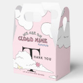 Pink Doodle Cloud Nine Baby shower Bedankdoosjes (Geopend)