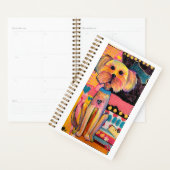 Pink Doodle Dog (Blank Inside) Planner (Display)