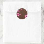 Pink Dotted Flowers et Happy Birds Sticker (Sac)