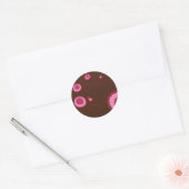 Pink Dotted Flowers et Happy Birds Sticker (Enveloppe)