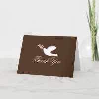Pink Dove doopKaart