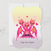 Pink dragon kaart (Achterkant)