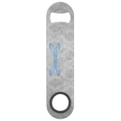 Pink Dragonfly Damask Speed Flessenopener (Achterkant)