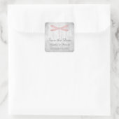 Pink Dragonfly Enregistrer les stickers Date (Sac)