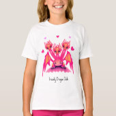 Pink dragons t-shirt (Voorkant)