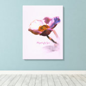 Pink Dream Flowers – Elegant Fantasy Natuur Canvas Afdruk (Insitu (Houten vloer))