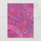 Pink Dreams Abstract  Briefkaart (Voorkant)