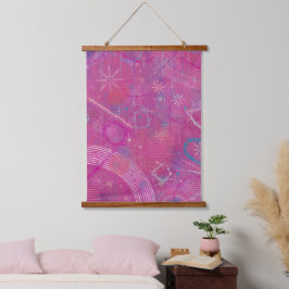 Pink Dreams Abstract  Hangend Wandkleed