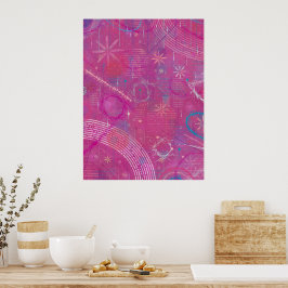 Pink Dreams Abstract  Poster
