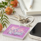 Pink Dreams – Don’t Forget Me Nostalgic Keychain (Voorkant Rechts)