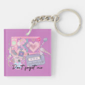 Pink Dreams – Don’t Forget Me Nostalgic Keychain (Achterkant)