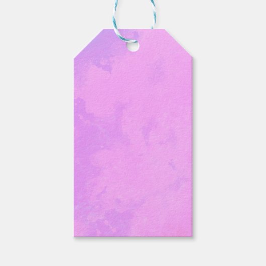Pink Dreamy Cloud Effect  Cadeaulabel (Voorkant)